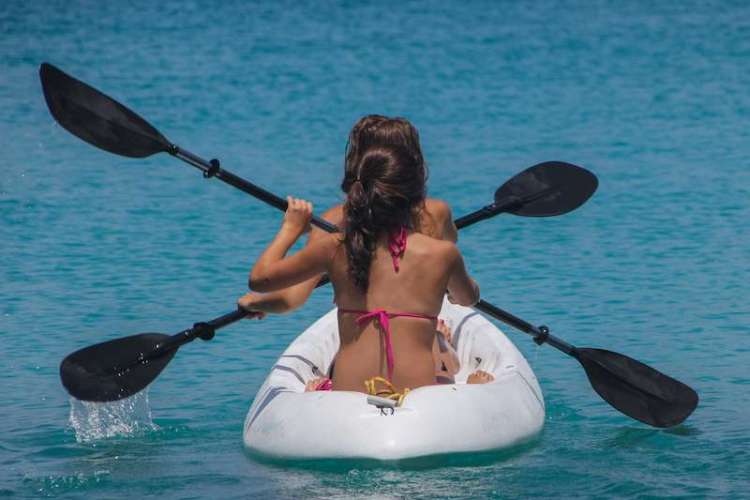 Kayaking together