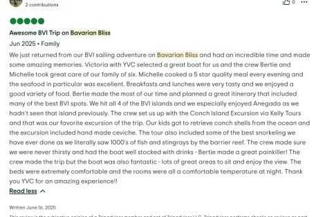 Review img # 17 of the yacht Bavarian Bliss