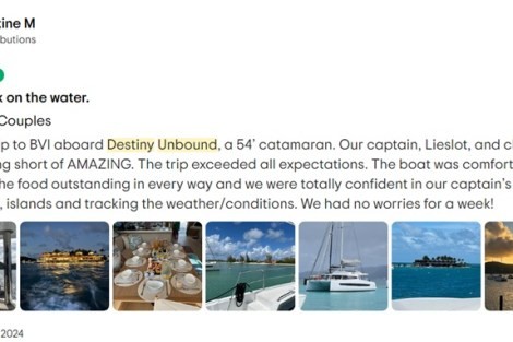 Review img # 29 of the yacht Destiny Unbound