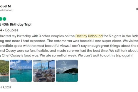 Review img # 27 of the yacht Destiny Unbound
