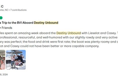 Review img # 25 of the yacht Destiny Unbound