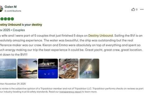 Review img # 22 of the yacht Destiny Unbound