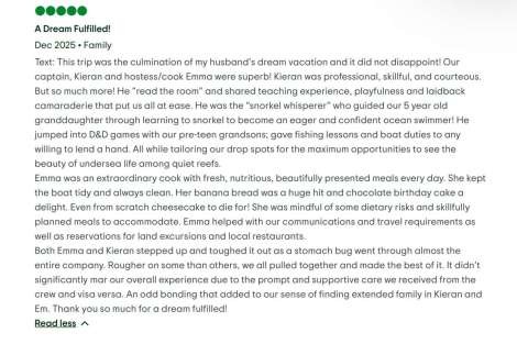 Review img # 17 of the yacht Destiny Unbound