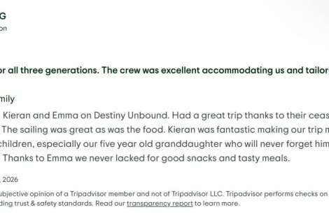 Review img # 18 of the yacht Destiny Unbound
