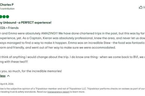 Review img # 8 of the yacht Destiny Unbound