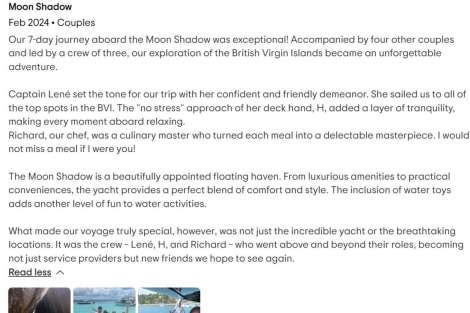 Review img # 54 of the yacht Moon Shadow