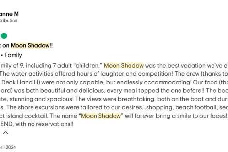 Review img # 44 of the yacht Moon Shadow
