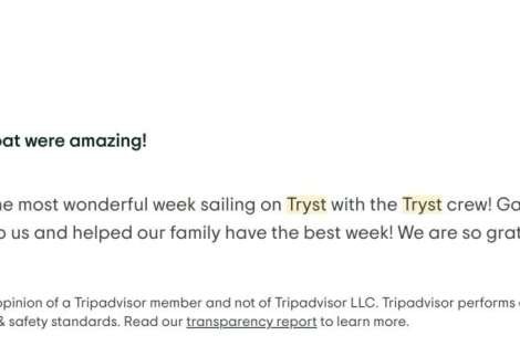 Review img # 25 of the yacht Tryst