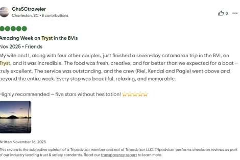 Review img # 27 of the yacht Tryst