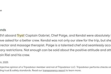 Review img # 30 of the yacht Tryst