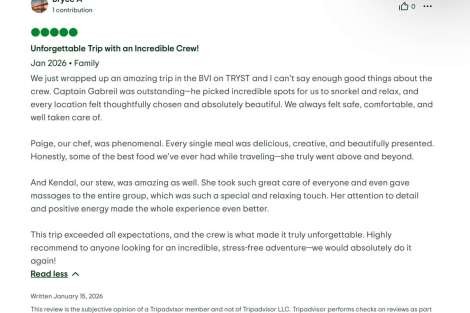 Review img # 20 of the yacht Tryst