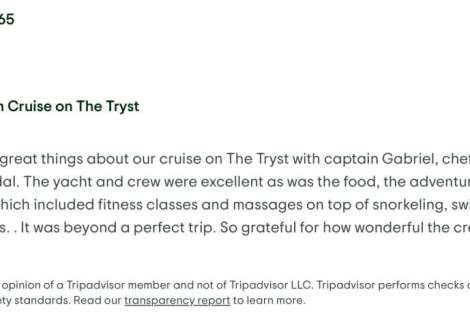 Review img # 15 of the yacht Tryst