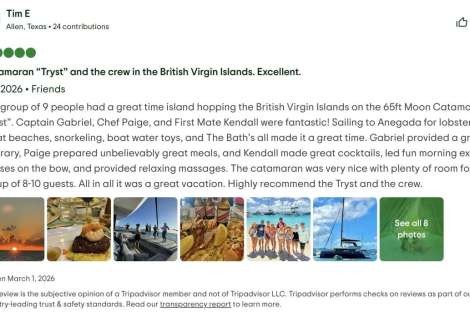 Review img # 18 of the yacht Tryst