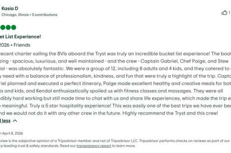 Review img # 6 of the yacht Tryst