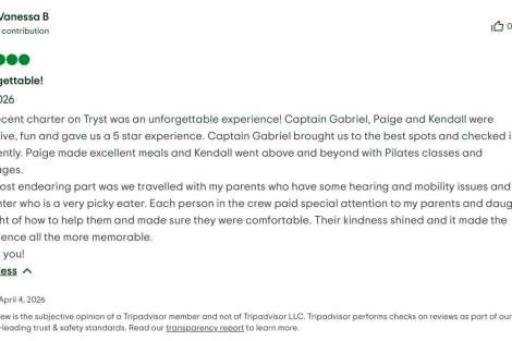 Review img # 7 of the yacht Tryst